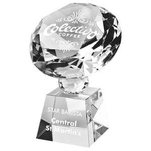 "Nerine" Crystal Diamond Award. Supplied in Presentation Case.