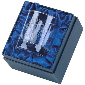 Single Spirit Glass Engraved. Supplied in Presentation Case.