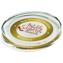 Load image into Gallery viewer, Round Crystal Paperweight Colour Printed. Thickness 15mm Supplied in Presentation Case.
