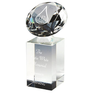 "Junga" Crystal Diamond Award. Supplied in Presentation Case.