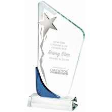 Load image into Gallery viewer, &quot;Vixen&quot; Crystal Award with Silver Star. Thickness 10mm. Supplied in Presentation Case.
