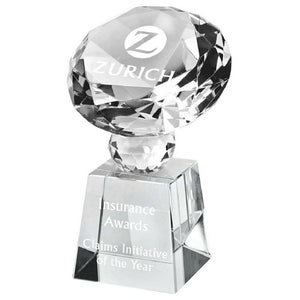 "Nerine" Crystal Diamond Award. Supplied in Presentation Case.