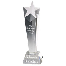 Load image into Gallery viewer, &quot;Scilla&quot; Premium Quality Crystal Star Award. Supplied in Presentation Case.
